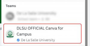 DLSU OFFICIAL Canva for Campus