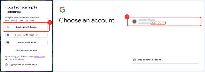 Canva for Campus Sign Up - Step 1