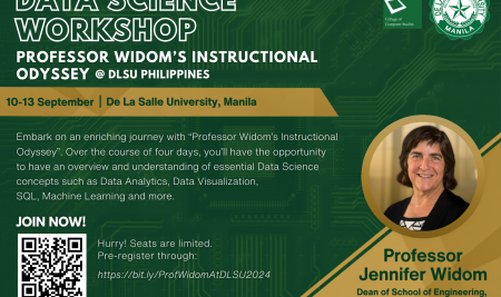 Data Science Workshop: Professor Widom’s Instructional Odyssey @ DLSU Philippines