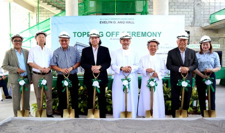 DLSU Holds Topping-Off Ceremony for the Evelyn D. Ang Hall