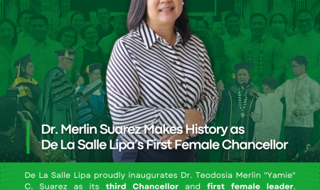Dr. Merlin Suarez Makes History as De La Salle Lipa’s First Female Chancellor