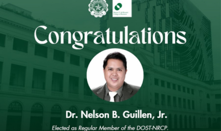 Dr. Nelson B. Guillen Elected as Regular Member of DOST-NRCP!