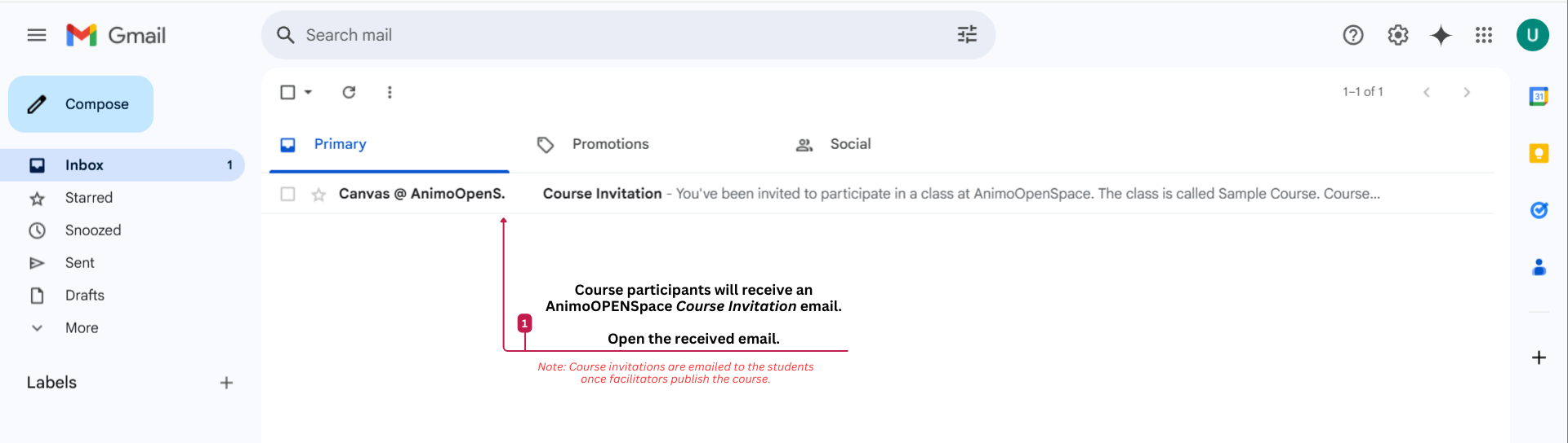 AnimoOPENSpace sign up step 1