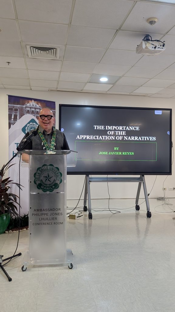 Distinguished Literature Department Alumnus Jose Javier Reyes Champions Narrative Appreciation in Lit, Camera, Action!